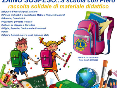 Zaino Sospeso …a scuola con Piero