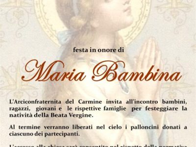 Festa in onore di Maria Bambina